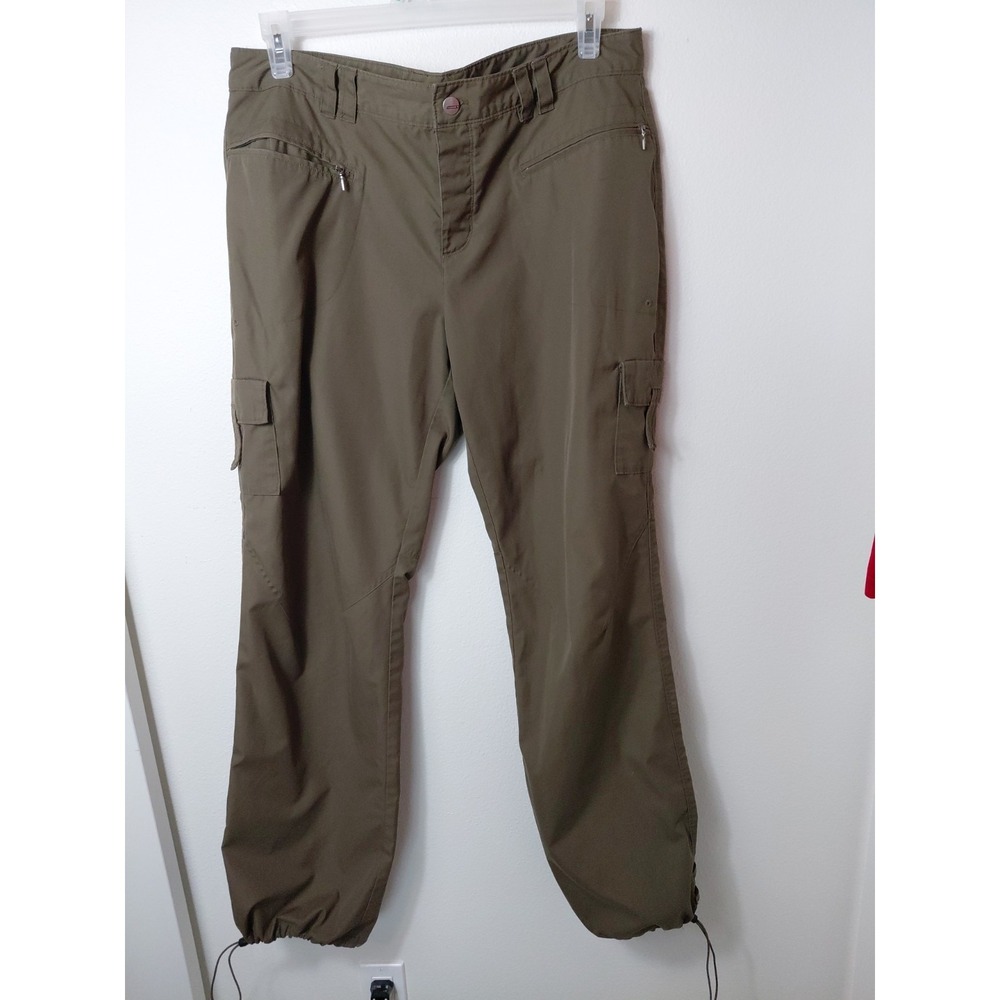 Columbia Titanium Cargo Pants Womens Green  Hiking Camping Size 16